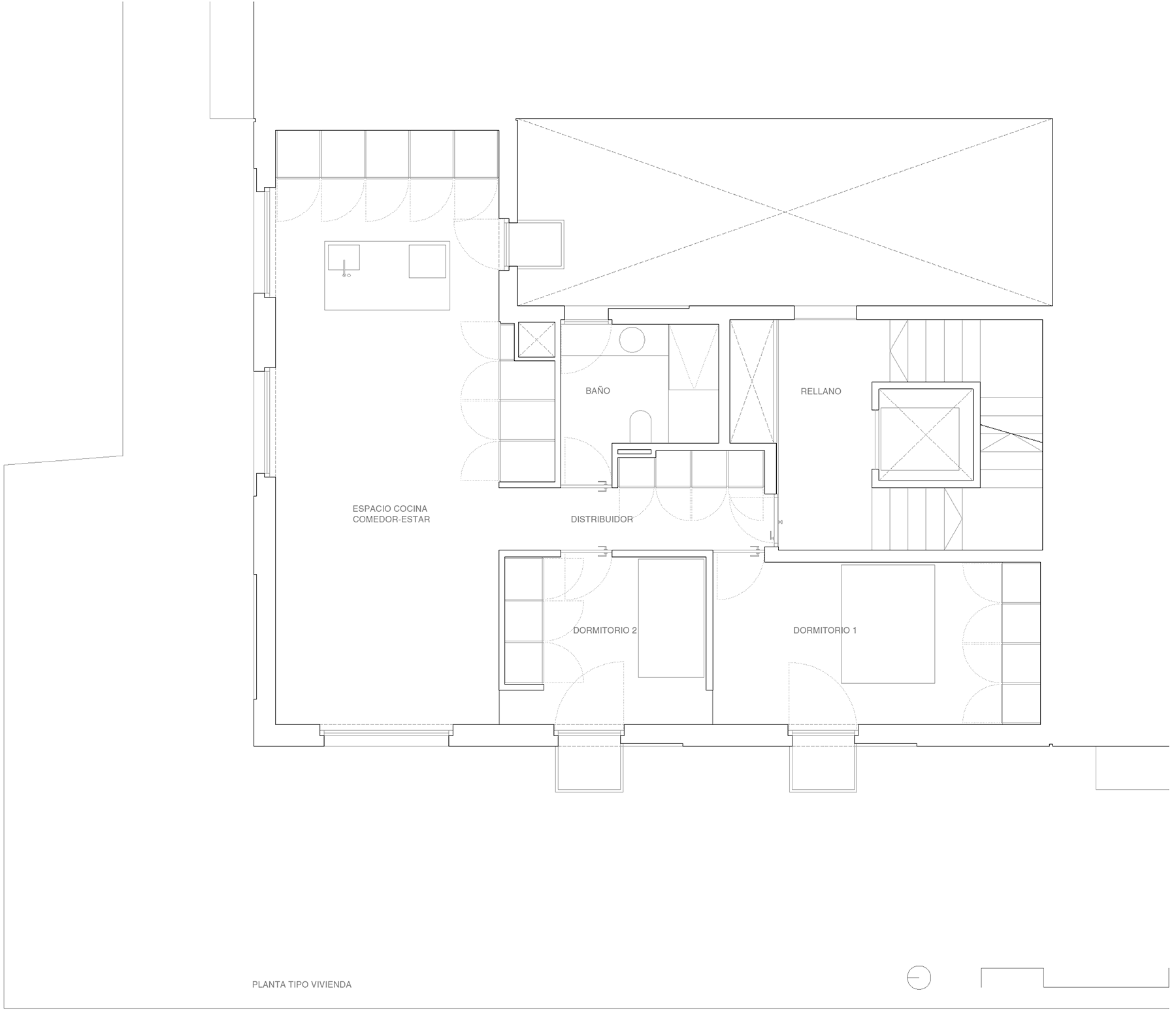 Alhamar planta vivienda