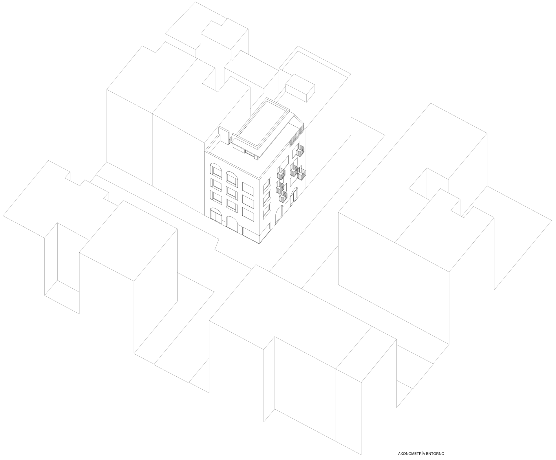 Alhamar axonometria entorno